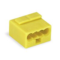 WAGO Svorka 243-504 Spojovací krabicová MICRO pro plné vodiče Max. O 0,8 mm, žlutá