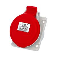 FAMATEL Zásuvka 16/400V vestavná, , šikmá 10°, IP44