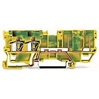 WAGO Svorka 769-217 základní PE – 2 vodiče / 2 piny 4 mm² Na DIN lištu 35 × 15 a 35 × 7,5, zelenožlutá