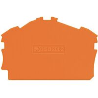 WAGO Bočnice 2002-6392 koncová a separátor 0,8mm, oranžová