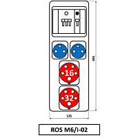SEZ Skříň ROS-M6/I-02 zásuvková
