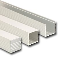 MCLED Profil AL 35x35mm, PO přisazený, mléčný difuzor, komplet, 2m