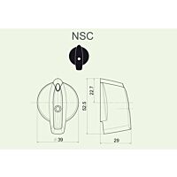 OBZOR Ovladač NSC/5 šipka střední černá