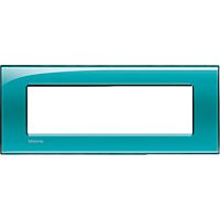 Rámeček BTICINO LLT hran.7M tyrkysová