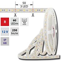 MCLED Pásek LED SMD5050 R, 60LED/m, 14,4W/m, 250lm/m, IP68, DC 12V, 13mm, 5m