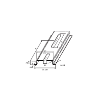 SCHMACHTL Lišta DIN 35x7,5 perforovaná 5,2mm Sendzimir 2000mm