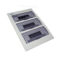 SEZ Skříň STI611-36, 36TE, pod omítku, průhledná dvířka, IP30