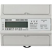 SEZ Elektroměr EDIN 6006MID 5-100A 3 fázový 1s LCD