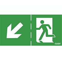 MODUS Piktogram P22 SCHODY VLEVO DOLŮ (150x300mm)