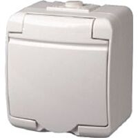 UNIVEX Zásuvka GHE-1 GO jednoduchá bílá IP44