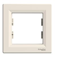 SCHNEIDER Rámeček Asfora jedno. krémová