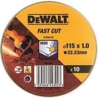 DeWALT  Sada DT3506 řezacích kotoučů na kov 115x1,0 mm  (v sadě 10 ks)