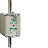 HAGER Pojistka nožová, NH2, 100A aM, 690V AC (balení 3ks)
