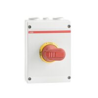 ABB Spínač OTP63BA6M IP65, žluto červená rukojeť