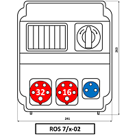 Skříň ROS 7/x-02(L-P)