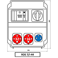 Skříň ROS 7/I-44(L-P)