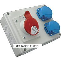 SEZ Skříň ROSP 1631 mini zásuvková IP54, 1x1653, 2x230V