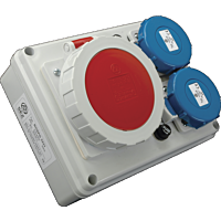 SEZ Skříň ROSPG 3231 mini zásuvková IP67, 1x3253, 2x230V