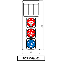Skříň SEZ ROS M6/X-01 zásuvková