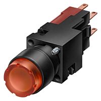 SIEMENS Tlačítko prosvětlené, 16 mm, kulaté plast, modré