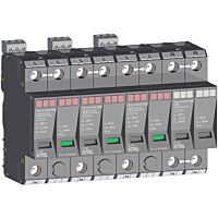 KIWA Ochrana přepěťová POm I 3+1 R LCF 100/25kA 280V/25kA, modulární, monoblok, B+C+D