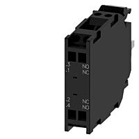 SIEMENS Modul kontaktní se 2 spínacími členy, 1 NO + 1 NC, pozlacené kontakty, pružinová svorka