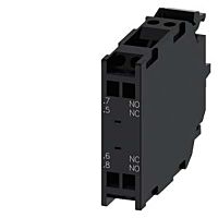 SIEMENS Modul kontaktní, 1 NO předstihový + 1 NC zpožděný, pozlacené kontakty, pružinová svorka