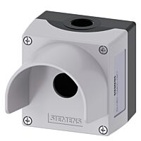SIEMENS Kryt pro ovládací přístroje, 22 mm, kulatý, kov, šedá barva, 1 povelové místo