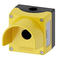 SIEMENS Kryt pro ovládací přístroje, 22 mm, kulatý, kov, žlutá barva, 1 povelové místo