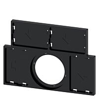 SIEMENS Držák štítku, plochý, černá barva, pro 4 Štítky popisné 17,5 mm x 27 mm