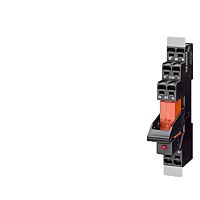 SIEMENS Relé zásuvné kompletní přístroj AC230V, 1 CO, LED modul, červená barva, patice