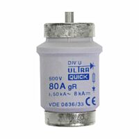 FUSE 80A DIV GR 500VAC Pojistka typ D&DO