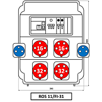 Skříň SEZ ROS 11/FI-31 zásuvková