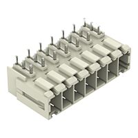 WAGO Konektor 831-3647 s pájecími piny THT Pájecí kontakt 1,0 × 1,2 mm Úhlové provedení, šedá