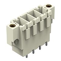 WAGO Konektor 831-3604/108-000 s pájecími piny THT Pájecí kontakt 1,0 × 1,2 mm Rovné provedení, šedá