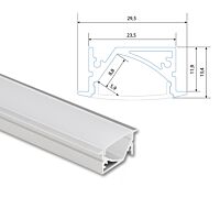 Vestavný hliníkový profil VA 30x14mm, vč