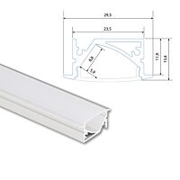Vestavný hliníkový profil VA 30x14mm, vč