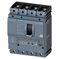 SIEMENS  Jistič 3VA21, In 100 A, Icu 200 kA / 415 V,  Ir 40 ÷ 100 A, Ii (1,5 ÷ 12)x In, Ig (0,2 ÷ 1)x In, tg 0,1/0,3 s, 4pól, přední přívod  typ 3VA2110-0HM42-0AA0