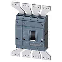 SIEMENS  Jistič 3VA26, In 1250 A, Icu 55 kA / 415 V,  Ir 500 ÷ 1250 A, Ii (1,5 ÷ 10)x In, Ig (0,2 ÷ 1)x In, tg 0,1/0,3 s, 4pól, přední přívod  typ 3VA2612-5HM42-0AA0