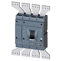 SIEMENS  Jistič 3VA26, In 1250 A, Icu 85 kA / 415 V,  Ir 500 ÷ 1250 A, Ii (1,5 ÷ 10)x In, 4pól, přední přívod  typ 3VA2612-6HL42-0AA0
