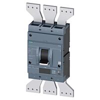 SIEMENS  Jistič 3VA26, In 1250 A, Icu 85 kA / 415 V,  Ir 500 ÷ 1250 A, Isd (0,6 ÷ 10)x In, Ii (1,5 ÷ 10)x In, Ig (0,2 ÷ 1)x In, tg 0,05/0,8 s, 3pól, přední přívod  typ 3VA2612-6KQ32-0AA0