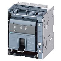 SIEMENS  Jistič 3VA27,  výsuvné provedení, In 1000 A, Icu 55 kA / 415 V,  Ir 400 ÷ 1000 A, Ii (1,5 ÷ 15)x In, 3pól, zadní horizontální přívod, 4x AUX, S24, PSS  typ 3VA2710-5AB32-0AA0
