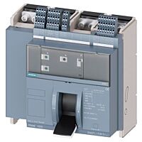 SIEMENS  Jistič 3VA27, ovládání pákou, pevné provedení, In 1250 A, Icu 85 kA / 415 V,  Ir 500 ÷ 1250 A, Ii (1,5 ÷ 15)x In, 4pól, přední přívod, 4x AUX, S24, PSS  typ 3VA2712-6AB13-0AA0
