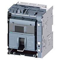 SIEMENS  Jistič 3VA27,  In 800 A, Icu 85 kA / 415 V,  Ir 320 ÷ 800 A, Isd (0,6 ÷ 10)x In, Ii (1,5 ÷ 15)x In, Ig (0,1 ÷ 1)x In, tg 0,1/1,0 s, 3pól,  4x AUX, S24, PSS  typ 3VA2780-6AF32-0AA0