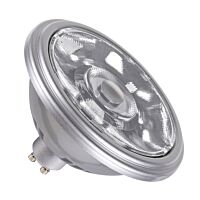 QPAR111 GU10, LED světelný zdroj stříbrný 12,5 W 4000 K CRI 90 10°