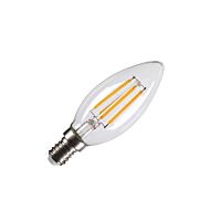 C35 E14, LED světelný zdroj transparentní 4,2 W 2700 K CRI 90 320°