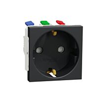 Unica - Zásuvka SCHUKO 2P+E 250V/16A, cl