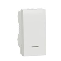 Tlačítko Unica s kontrolkou 1/0So 1m bíl