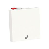 SCHNEIDER Spínač Unica č.1/0 tlačítko "zvonek", 2M, bílé