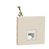 Unica - Zásuvka telefonní RJ12, 6 kontak